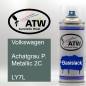 Preview: Volkswagen, Achatgrau P. Metallic 2C, LY7L: 400ml Sprühdose, von ATW Autoteile West.